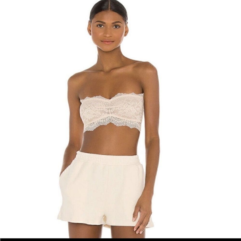 Free people lacey looks bandeau nude Small